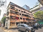 Mumbai, India - April 7, 2025:Century Staff Quarters (Bawan Chawl) at Worli in Mumbai, India, on Monday, April 7, 2025. (Photo by Anshuman Poyrekar/ Hindustan Times) (Hindustan Times)