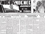 Hindustan Times newspaper on the morning of August 15, 1947.