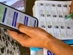The electorate includes 3,62,751 male, 3,37,954 female and 14 third-gender voters and the district now has 936 polling stations. (HT File)