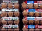 The recall impacts eggs sold under brands like Kroger and Simple Truth, with specific identifying codes and sell-by dates from July 20 to August 17. (AFP)