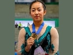 Ariha won gold at the Aerobic Gymnastics Asian Championships in Philippines on Friday.