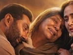 Batwara 1947 review: Sunny Deol, Shabana Azmi and Preity Zinta in a still from the film.