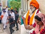 SAD chief Sukhbir Singh Badal with his wife Harsimrat Kaur Badal.