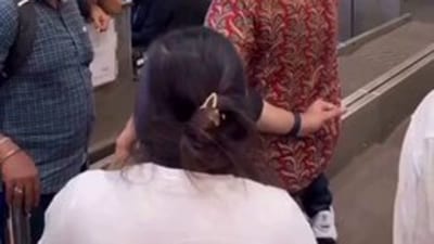 A video purportedly showing an altercation and the passenger crying out that her child was unwell went viral on social media. A video purportedly showing an altercation and the passenger crying out that her child was unwell went viral on social media.