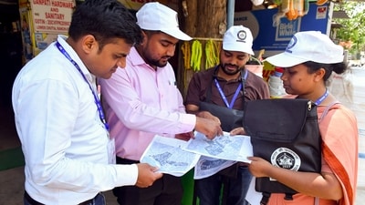 Data collection for the Census-2027 underway in Ranchi on Saturday. (ANI)