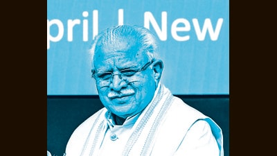 Addressing the state-level “Partition Horrors Remembrance Day” in Gurugram, Khattar said documenting the partition experiences was essential to strengthening national unity and patriotism among young people. (Naveen Sharma) Addressing the state-level “Partition Horrors Remembrance Day” in Gurugram, Khattar said documenting the partition experiences was essential to strengthening national unity and patriotism among young people. (Naveen Sharma)