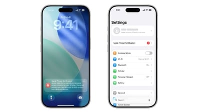 Apple issues spyware warning to Apple device users worldwide. (Apple) Apple issues spyware warning to Apple device users worldwide. (Apple)