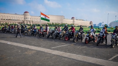 Lazy Throttle Motorcycle Club during a previous rally in Lucknow Lazy Throttle Motorcycle Club during a previous rally in Lucknow