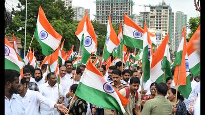 Independence Day is an occasion to remember and celebrate our achievement of the past eight decades. However, the past should not be allowed to make us oblivious to the future. (Bachchan Kumar/HT Photo) Independence Day is an occasion to remember and celebrate our achievement of the past eight decades. However, the past should not be allowed to make us oblivious to the future. (Bachchan Kumar/HT Photo)