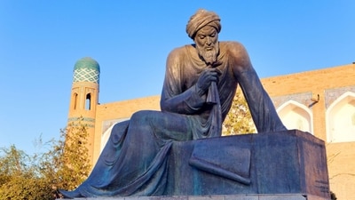 Statue of al-Khwarizmi, whose name gave us 'algorithm'. (Source: Konstik / Getty Images)