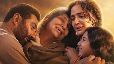Batwara 1947 review: Sunny Deol, Shabana Azmi and Preity Zinta in a still from the film. Batwara 1947 review: Sunny Deol, Shabana Azmi and Preity Zinta in a still from the film.