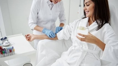 From hydration and vitamin C to glutathione and NAD, IV wellness drips are increasingly being positioned as a pre-event pick-me-up. (Pinterest) From hydration and vitamin C to glutathione and NAD, IV wellness drips are increasingly being positioned as a pre-event pick-me-up. (Pinterest)