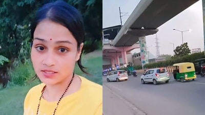 A Noida woman said ₹14,000– ₹15,000 salaries and 12-hour shifts had made living in the city increasingly difficult. (Instagram/sarita__gupta24) A Noida woman said ₹14,000– ₹15,000 salaries and 12-hour shifts had made living in the city increasingly difficult. (Instagram/sarita__gupta24)