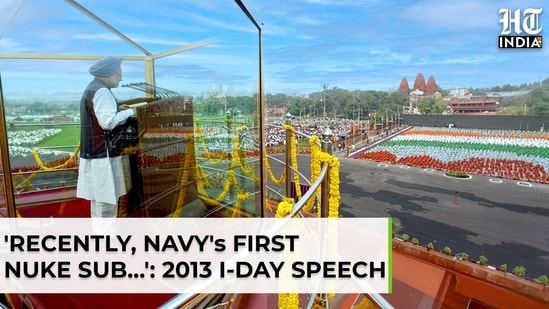 'Navy's 1st nuclear submarine…': On 2013 I-Day, PM Manmohan's military message