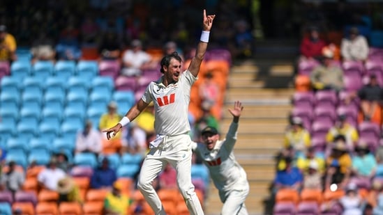 Mitchell Starc is some sight in full flight.
