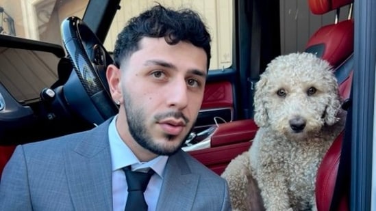 Brawardis and his late dog Booker