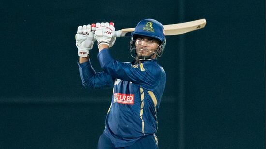 Priyansha Arya opening the innings for Outer Delhi Warriors at the Delhi Premier League at Arun Jaitley Stadium, New Delhi. (DPL)