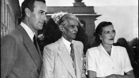 Pakistan's founding father, Muhammad Ali Jinnah, with Lord and Lady Mountbatten in 1947