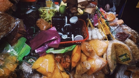 Food safety officials inspected a hospital kitchen and found expired food items and other materials