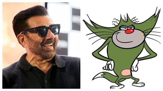 Sunny Deol channeled his inner Jack during the film promotion of Batwara 1947, in Kolkata on Wednesday. (ANI Photo)