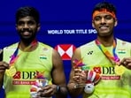 Chirag Shetty (R) and Satwiksairaj Rankireddy will lead India’s hopes at the World Championships. (AFP)