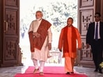 Adityanath said that the tragedy of the Partition and other historical events serve as a means to understand the challenges of the present and the future. (In picture: File photo of Prime Minister Narendra Modi with Uttar Pradesh Chief Minister Yogi Adityanath)