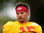 Patrick Mahomes will miss the Chiefs’ preseason opener, while Justin Fields, Garrett Nussmeier and Chris Oladokun handle quarterback duties.. (AP Photo/Charlie Riedel)