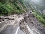 Since the road is maintained by BRO, the organisation pressed into service its men and machinery and cleared the debris from the affected stretch. (HT Photo for representation)