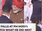 On cam: child's cap falls near PM Modi's feet - watch what he did next