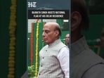 Independence Day: Rajnath Singh Hoists National Flag at Delhi Residence