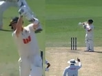 Steve Smith signalled for a review even before the umpire raised his finger. Steve Smith signalled for a review even before the umpire raised his finger.