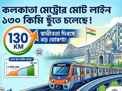 শীঘ্রই কলকাতা মেট্রোর নেটওয়ার্ক ১৩০ কিলোমিটার ছুঁতে চলেচে। (ছবিটি প্রতীকী, সৌজন্যে ন্যানো ব্যানানা দিয়ে তৈরি করা)