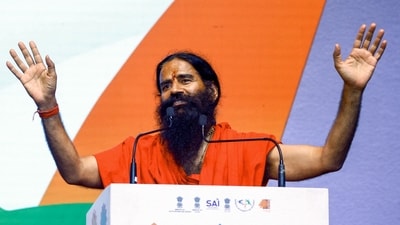 Baba Ramdev (in picture) that students from smaller schools are complaining about the lack of basics such as teachers, electricity an water. (ANI) Baba Ramdev (in picture) that students from smaller schools are complaining about the lack of basics such as teachers, electricity an water. (ANI)