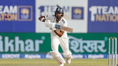 Devdutt Padikkal played a masterclass at number three for India. (Surjeet Yadav) Devdutt Padikkal played a masterclass at number three for India. (Surjeet Yadav)