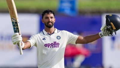 Devdutt Padikkal scored his maiden Test century off just 134 balls. He was pleasing to the eye. (PTI) Devdutt Padikkal scored his maiden Test century off just 134 balls. He was pleasing to the eye. (PTI)