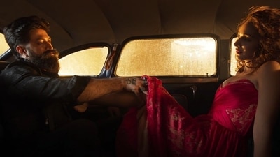 Yash and Kiara Advani's still from Toxic. Yash and Kiara Advani's still from Toxic.