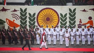 Prime Minister Narendra Modi inspects an honour guard during Independence Day celebrations at the Red Fort in Delhi, India, (Reuters)