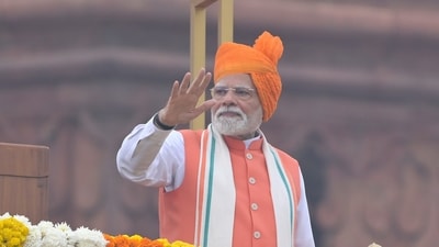 Modi said India had carried big aspirations since Independence in 1947, but its progress had often not matched the pace it desired. (HT Photo/Raj K Raj) Modi said India had carried big aspirations since Independence in 1947, but its progress had often not matched the pace it desired. (HT Photo/Raj K Raj)