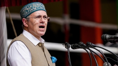 Jammu and Kashmir chief minister Omar Abdullah speaks during the 80th Independence Day celebrations, at Bakshi Stadium, in Srinagar. (PTI) Jammu and Kashmir chief minister Omar Abdullah speaks during the 80th Independence Day celebrations, at Bakshi Stadium, in Srinagar. (PTI)