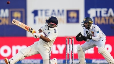Rishabh Pant played just the way he is known for. He hit a nice six during the course of his innings. (PTI) Rishabh Pant played just the way he is known for. He hit a nice six during the course of his innings. (PTI)