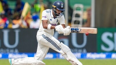 Devdutt Padikkal showing his expertise against spin against Sri Lanka. (PTI) Devdutt Padikkal showing his expertise against spin against Sri Lanka. (PTI)