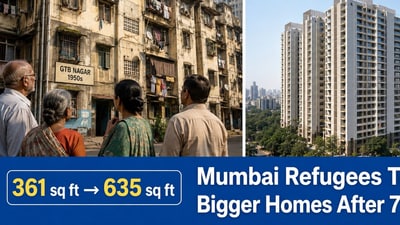 independence Day 2026:  Once allotted to Partition refugees at around  ₹14-15 per sq ft, property rates in GTB Nagar, Mumbai, have now risen to  ₹25,000-35,000 per sq ft, according to local brokers. The colony was among several refugee settlements created in the city after Partition. (Photo for representational purposes only) (ChatGPT image)