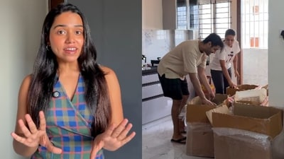 A woman shared how she and her partner spent ₹2.53 lakh on deposit, brokerage and moving into a Bengaluru 3BHK. (Instagram/anamishraa) A woman shared how she and her partner spent ₹2.53 lakh on deposit, brokerage and moving into a Bengaluru 3BHK. (Instagram/anamishraa)