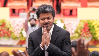 Tamil Nadu CM Vijay announces ₹755.83-cr gold ring scheme for newborns, to launch on September 15. (PTI) Tamil Nadu CM Vijay announces ₹755.83-cr gold ring scheme for newborns, to launch on September 15. (PTI)