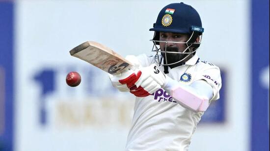 KL Rahul in action during the first day of the first Test between India and Sri Lanka at the Galle International Stadium. (AFP)