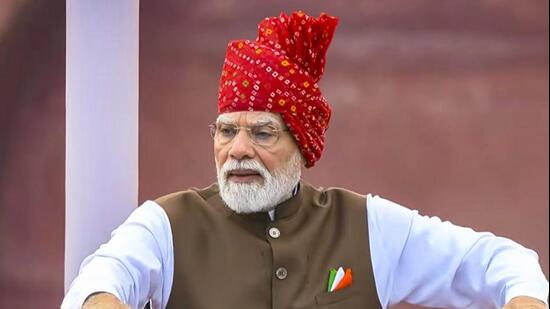 PM Modi was addressing the nation from the ramparts of Red Fort on Independence Day. (PTI photo)