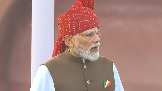 Prime Minister Narendra Modi addresses the nation on 80th Independence Day. (Youtube/Narendra Modi)