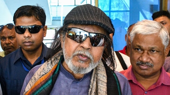 Alipurduar: Actor and BJP leader Mithun Chakraborty talked about being snubbed by the Kolkata Film Festival organisers. (PTI Photo)