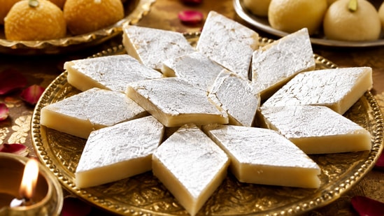 Edible silver, known as vark, is a traditional element in Indian sweets.