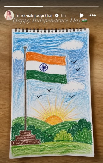 Kareena Kapoor celebrates Independence Day. Kareena Kapoor celebrates Independence Day.